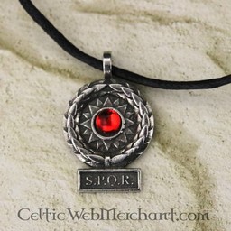 SPQR pendentif, rouge - Celtic Webmerchant