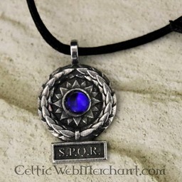 SPQR pendant, blue - Celtic Webmerchant