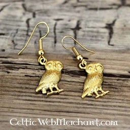 Boucles d'oreilles hibou romain - Celtic Webmerchant