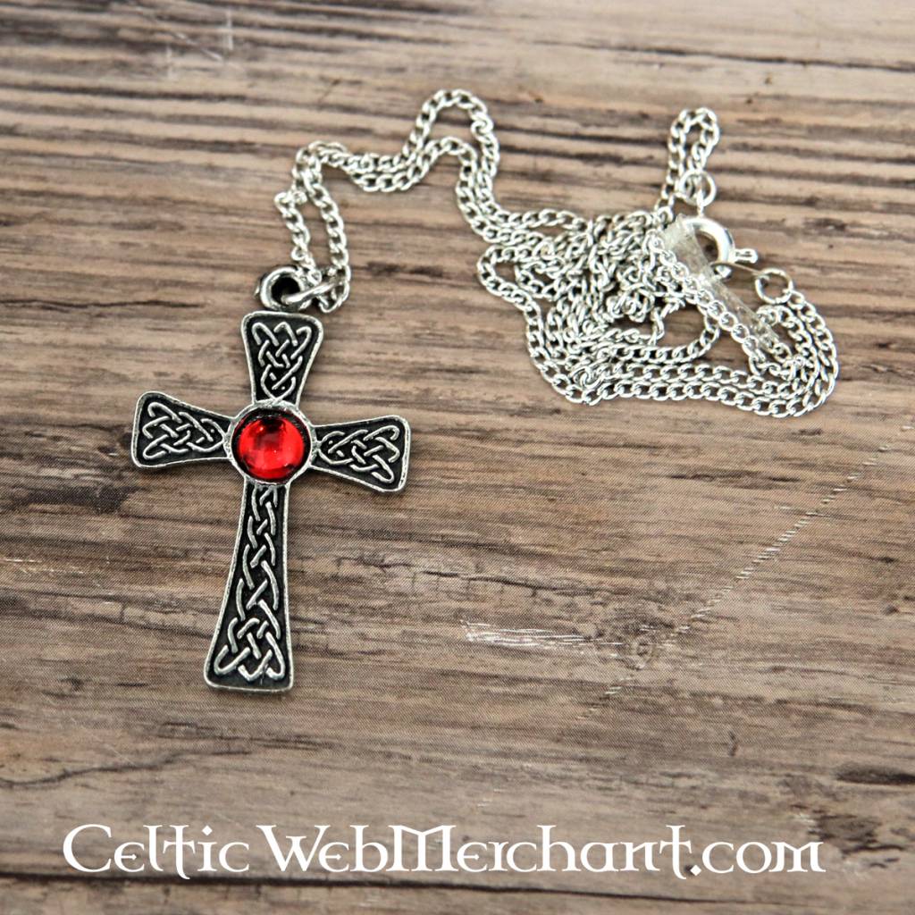 Knotted cross pendant 
