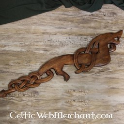 Dragon Viking en bois regardant à droite - Celtic Webmerchant