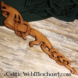 Dragon Viking en bois regardant vers la gauche - Celtic Webmerchant