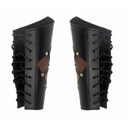 Brassards en cuir Pius, noir - Celtic Webmerchant