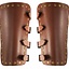Leather vambraces Marius, brown - Celtic Webmerchant