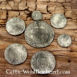 Charles I, set van zeven munten