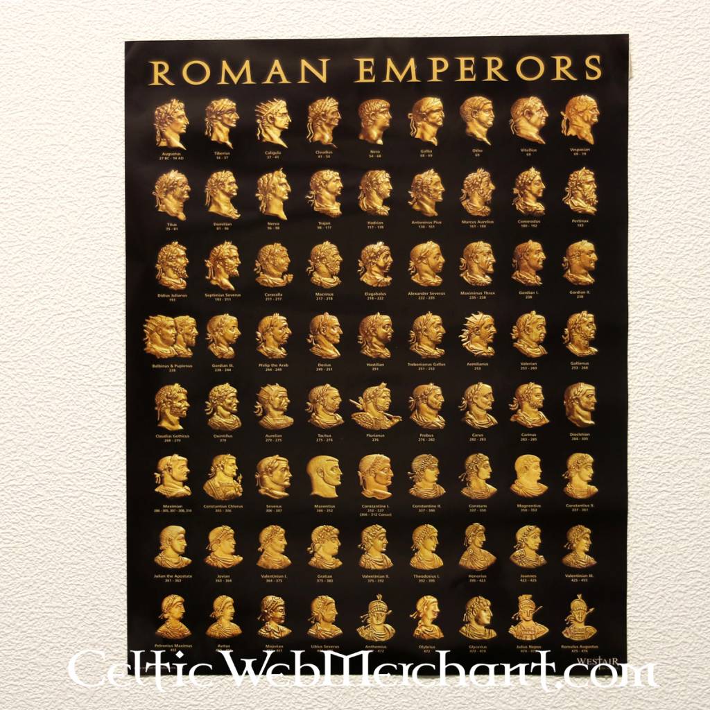 Cartel emperadores romanos