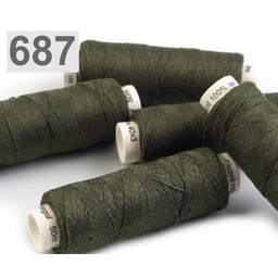 Linen yarn dark green 50m - Celtic Webmerchant