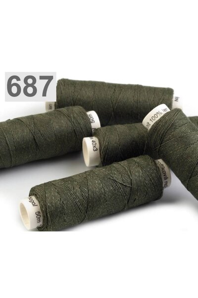 Leinengarn dunkelgrün 50m - Celtic Webmerchant