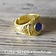 Gilded mittelalterlicher Ring, blau