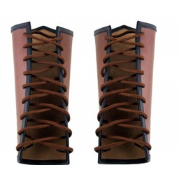 Armschienen aus Leder Vegvisir, braun - Celtic Webmerchant