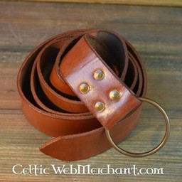 Riem met ringsluiting, 150 cm, bruin - Celtic Webmerchant