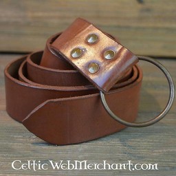 Ring bælte, 150 cm, brun - Celtic Webmerchant