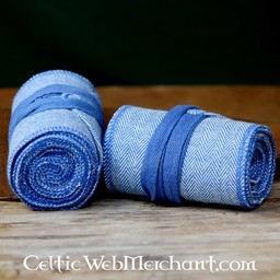 Beenwindsels met visgraatmotief, blauw - Celtic Webmerchant