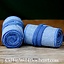 Leg wrappings with herringbone motive, blue - Celtic Webmerchant