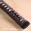 Samurai sword grip with leather wrapping - Celtic Webmerchant