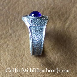 Anello medievale in peltro, blu - Celtic Webmerchant
