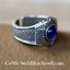 Mittelalterliche Zinn Ring, blau - Celtic Webmerchant