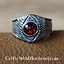 Anello medievale in peltro, rosso - Celtic Webmerchant