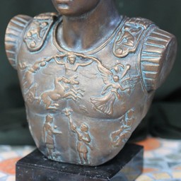 Bronzed buste empereur Auguste - Celtic Webmerchant