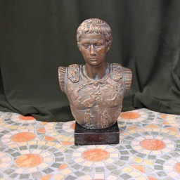 Bronzed bust emperor Augustus - Celtic Webmerchant