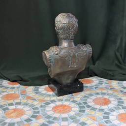 Bronzed bust emperor Augustus - Celtic Webmerchant