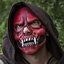 Skull Trophy Mask, rød - Celtic Webmerchant