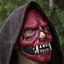 Czaszka Trophy Mask, czerwony - Celtic Webmerchant