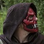 Czaszka Trophy Mask, czerwony - Celtic Webmerchant