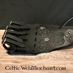 Baldric à pinède décoré, noir - Celtic Webmerchant