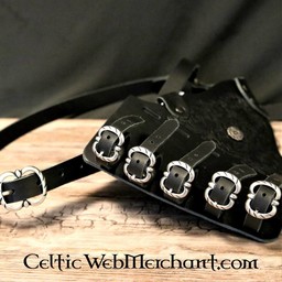 Baldric à pinède décoré, noir - Celtic Webmerchant