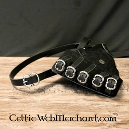 Baldric à pinède décoré, noir - Celtic Webmerchant