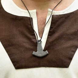 (Early) medieval tunic Clovis, natural-brown - Celtic Webmerchant