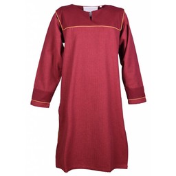 Thorsberg tunic herringbone motif, red - Celtic Webmerchant