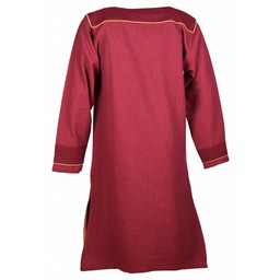 Thorsberg tunic herringbone motif, red - Celtic Webmerchant