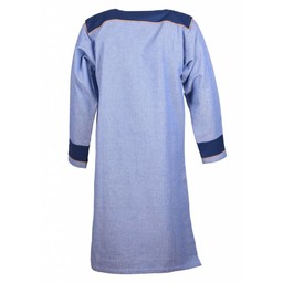 Thorsberg tunic herringbone motif, blue - Celtic Webmerchant