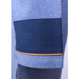 Thorsberg tuniek vissengraatmotief, blauw - Celtic Webmerchant