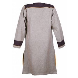 Thorsberg tunic herringbone motif, brown - Celtic Webmerchant