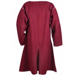 Tunic Kragelund hand-stitched finish, wine red - Celtic Webmerchant