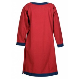 (Vroeg)middeleeuwse tuniek Clovis, rood-blauw - Celtic Webmerchant