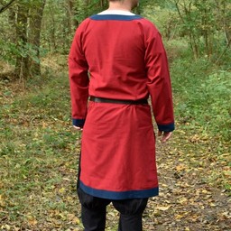 (Early) medieval tunic Clovis, red-blue - Celtic Webmerchant