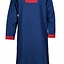 Túnica medieval (temprana) Clovis, azul-rojo. - Celtic Webmerchant