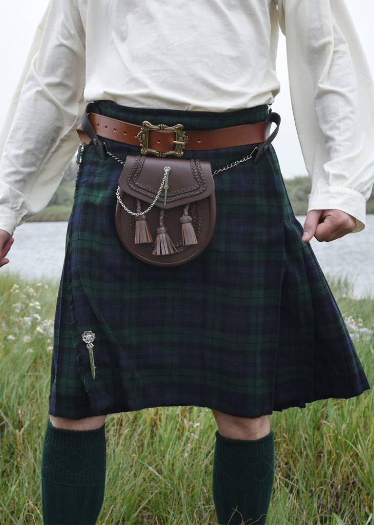  Kilt Scottish Tartan Kilt - Juego de 9 piezas de kilt