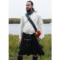 Scottish kilt, black