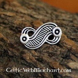 Fibule aigle franc, couleur argent - Celtic Webmerchant