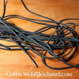Læder lace sort, 100 cm - Celtic Webmerchant