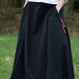 Medieval skirt Melisende, black - Celtic Webmerchant