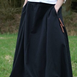 Średniowieczny spódnica Melisende czarny - Celtic Webmerchant