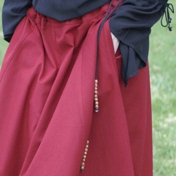 Medieval skirt Melisende, red - Celtic Webmerchant