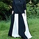 Falda medieval de loreena, negro-natural. - Celtic Webmerchant