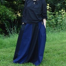 Medieval skirt Loreena, black-blue - Celtic Webmerchant